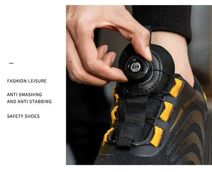 Lightweight Lace-Free Safety Shoes