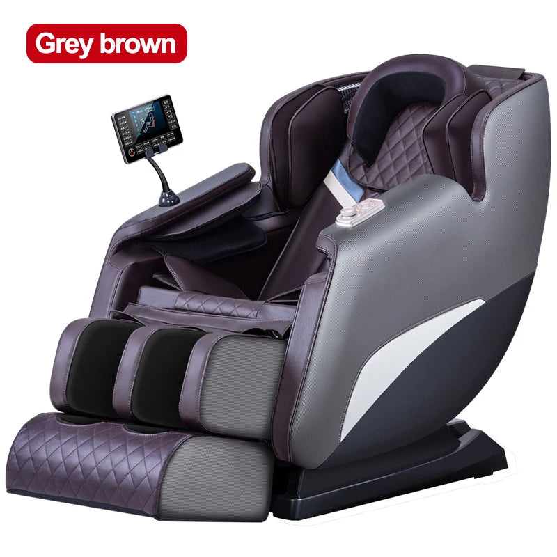 Full Body Massage Chair with Zero Gravity, Massage Chair Recliner with Heating, Airbags, Bluetooth Speaker, Foot Roller 110/220V