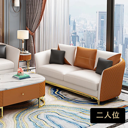 Designer Genuine Leather Sofas Fancy Modern Luxury Individual Loveseat Sofa Sectional Italian Sofy Do Salonu Home Furniture