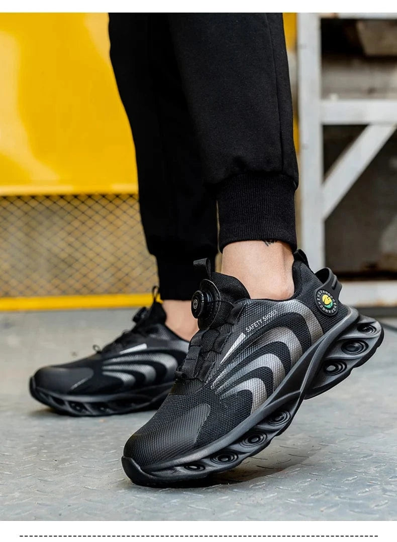 Lightweight Lace-Free Safety Shoes