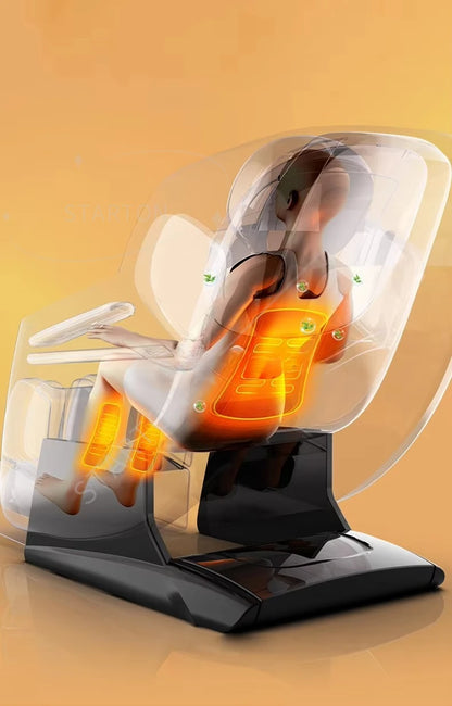 Multifunktionaler 4D 3D Zero-Gravity-Massagesessel Körper Fuß Nacken Bein Shiatsu Luftdruck Körperschonend & Komfortabel