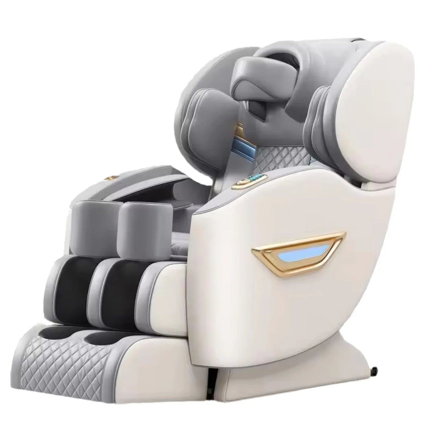 Luxus-Elektro-Freizeit-Massagesessel Zero Gravity Intelligent Ganzkörper-Multifunktions-Bluetooth-Musik-U-förmiges Kissen+Kurzbefehl