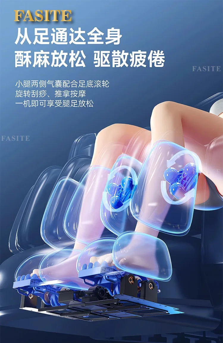 Massagesessel Home Intelligent Multifunktional Ganzkörper Automatisch Elektrisch Schwerelosigkeit Raumkapsel Führungsschiene