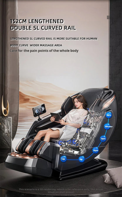 Three Years Warranty 4D Zero Gravity  SL Track Massage Chair Full Body Airbag Office Chair Home 3D AI Voice control Massage Sofa
