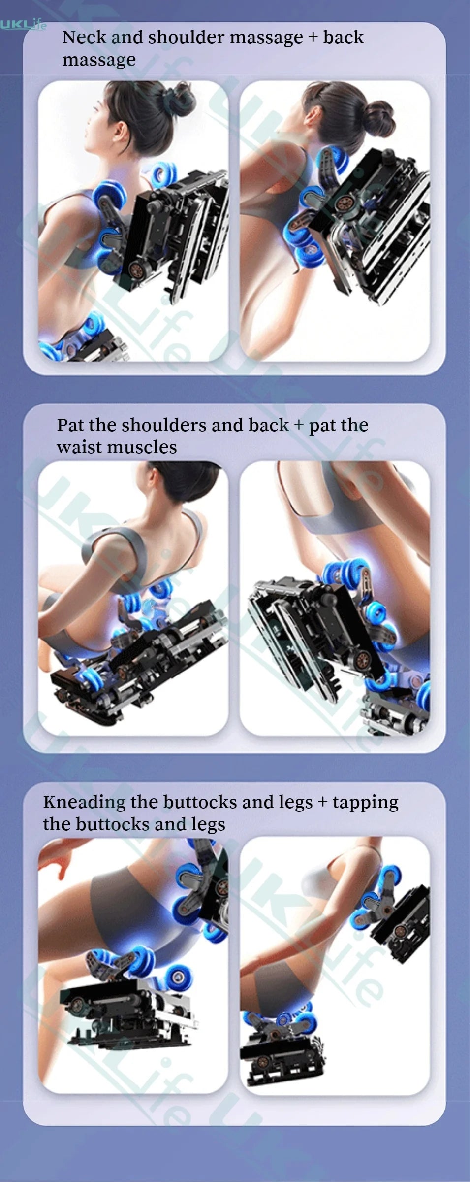 Dual Core 6D Massagesessel mit SL-Schiene, Heizschal, Thai-Stretch & KI-Sprachsteuerung – Ganzkörper-Schwerelosigkeitsliege