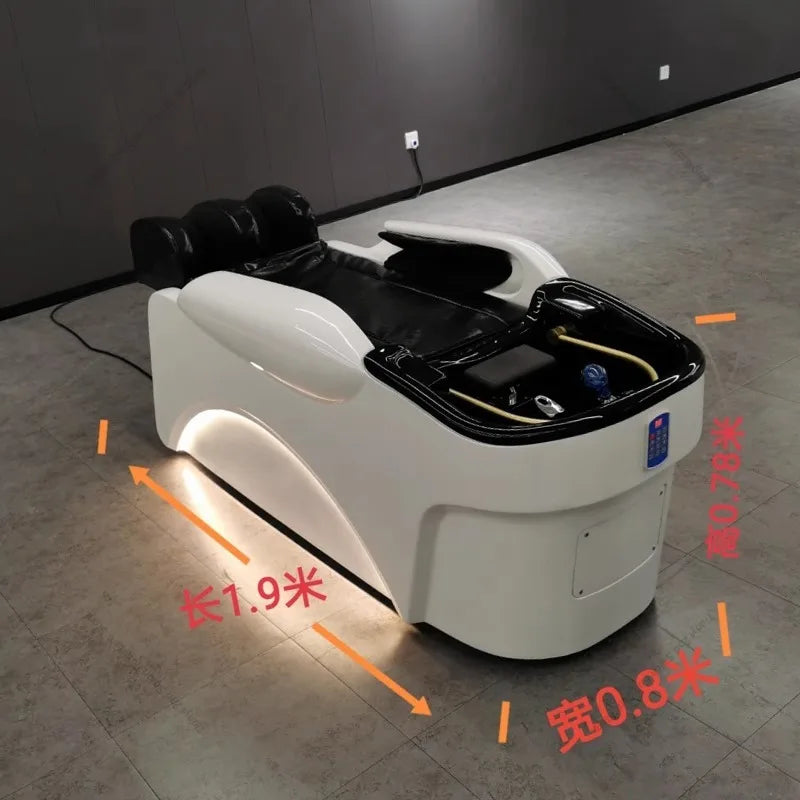XinSheng Friseursalon-Shampoosessel Kopf-SPA-Begasungsgerät Elektrische Massageliege für Freizeit- und Gesundheitsgeschäfte Kommerzielle Möbel