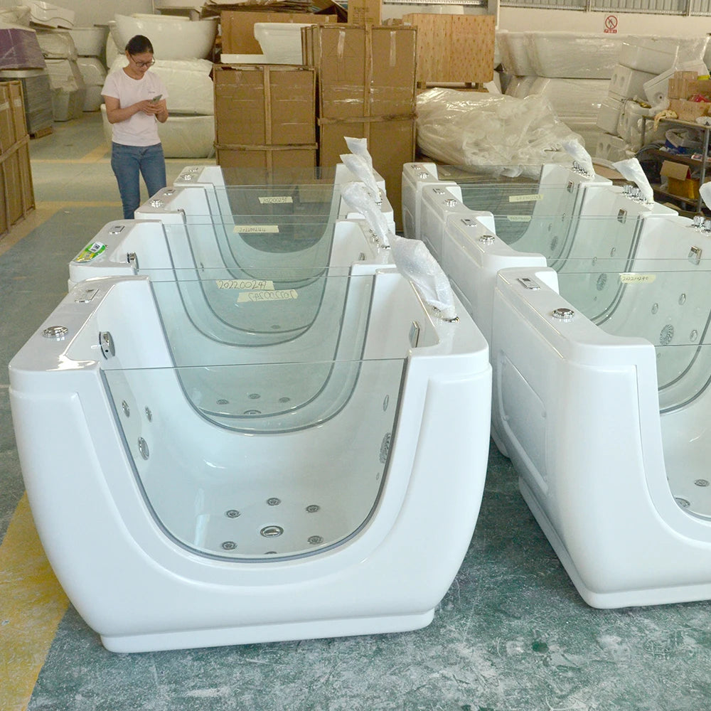Environment-friendly Colorful Acrylic whirlpool Kid Baby Spa Baby Massage Freestanding Bathtub Children Bath Tub