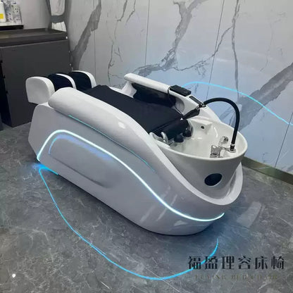LTT electric smart shampoo bed barber shop hair shop semi-automatic flushing bed