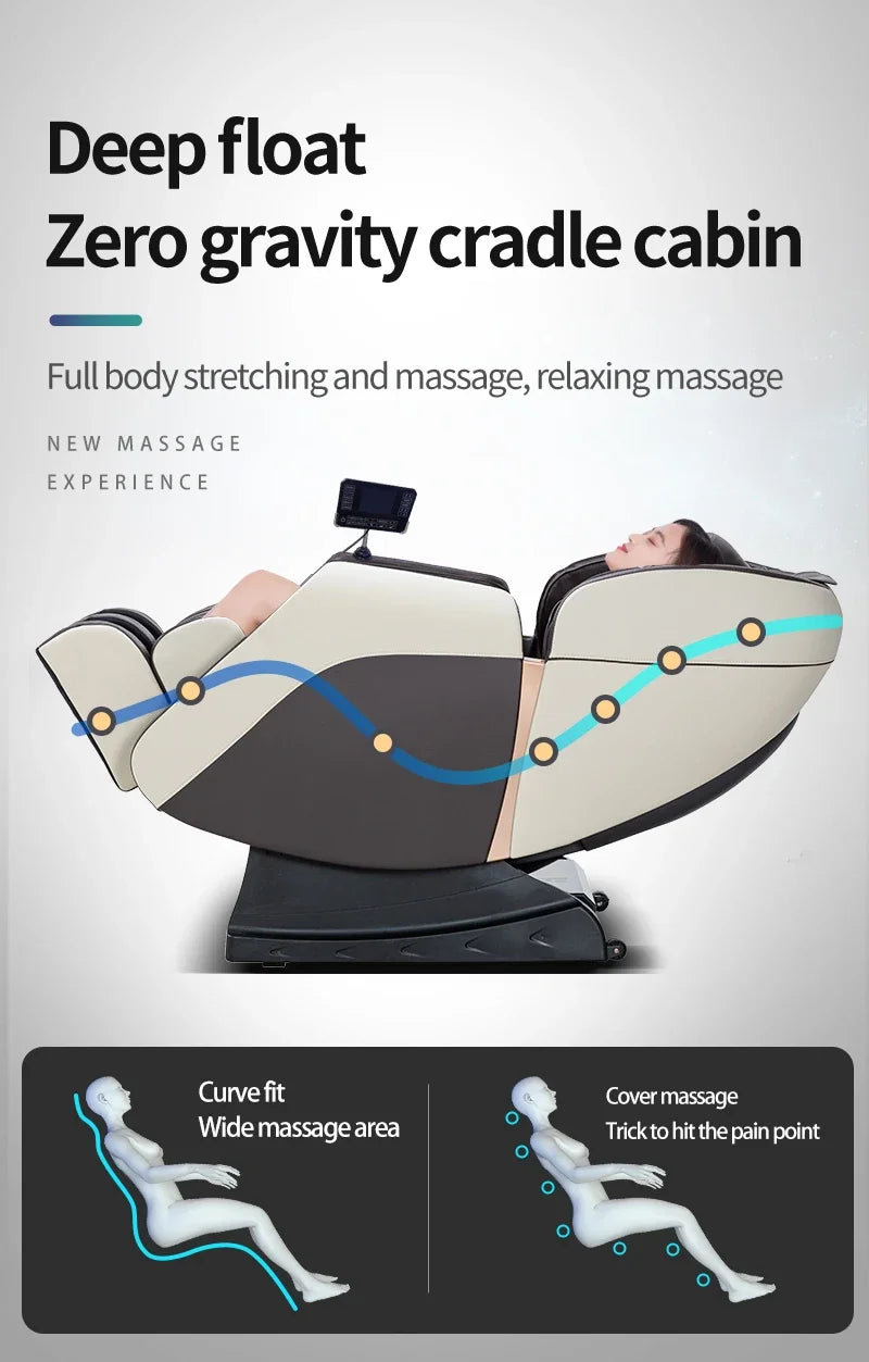 Factory Wholesale High Quality Cheap 3D 4D 8D Full Body Zero Gravity Home Use Massage Chair With Foot Massage