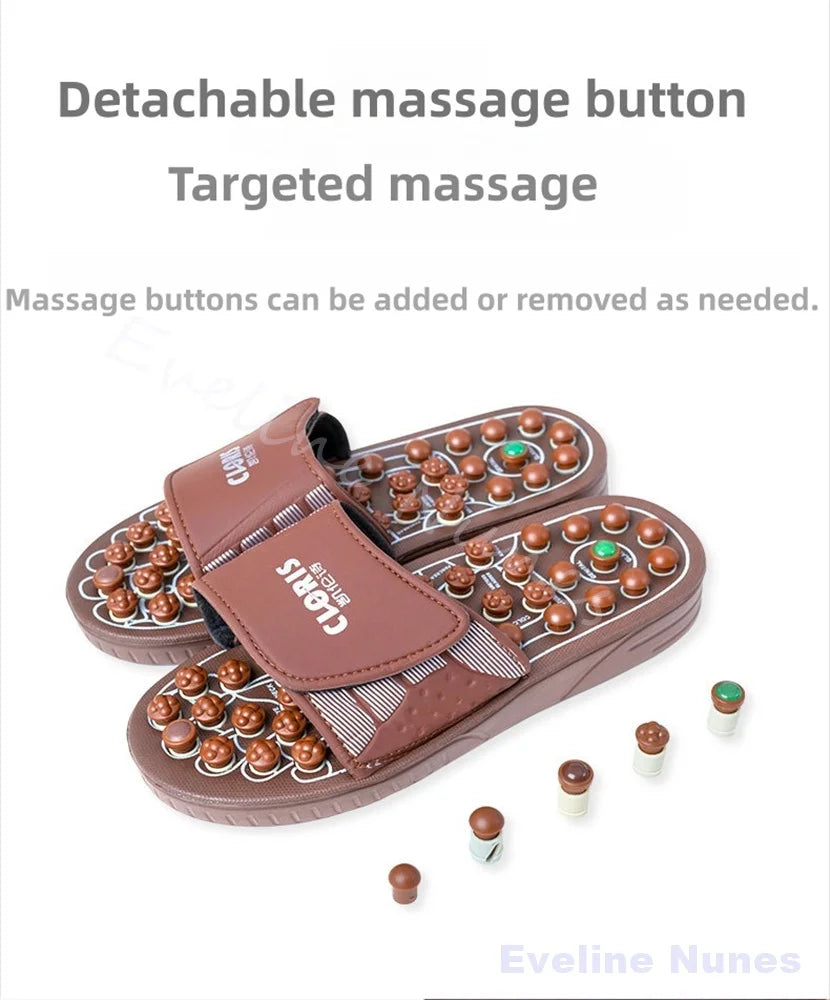 Foot Massage Slippers Men/women Gift First Choice Acupressure Jade Spring Magnetic Therapy Shoes