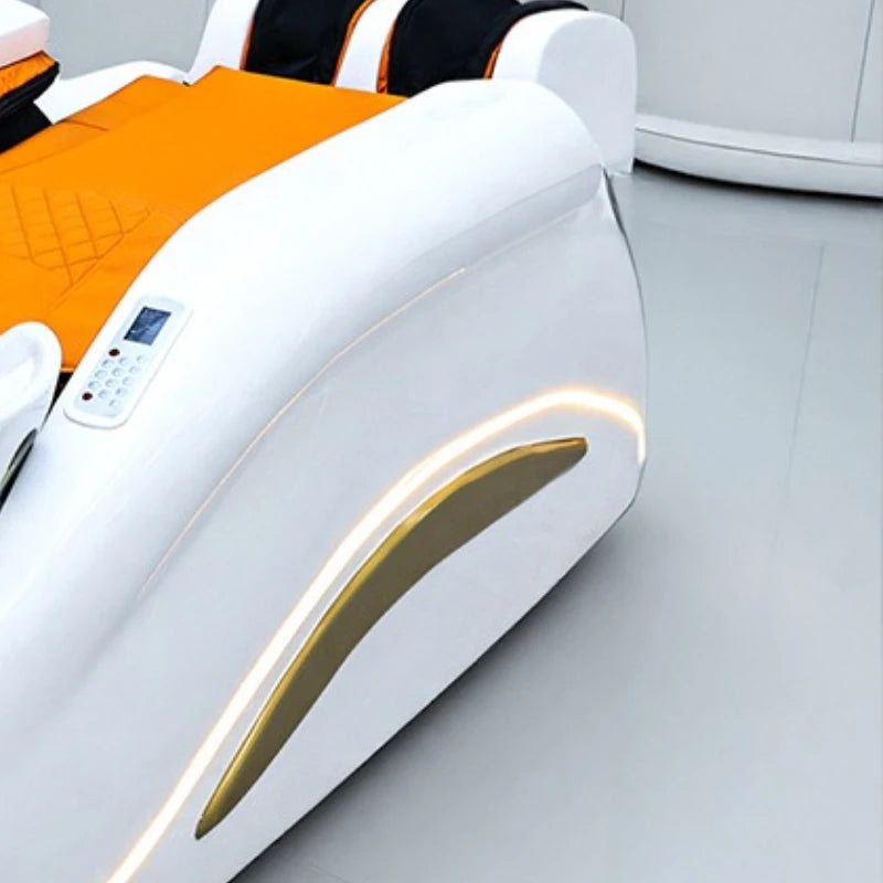Barber Shop Lounge Shampoo Chair Bed Ear Picking Equipment Sink Shampoo Chair Comfort PU Leather Furniture Shampooing Lit MHXFY