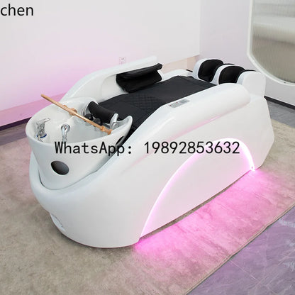 YFY Hair Salon Shampoo Bed Haircut Ceramic Integrated Special Intelligent Electric Fully Automatic Shampoo Bed