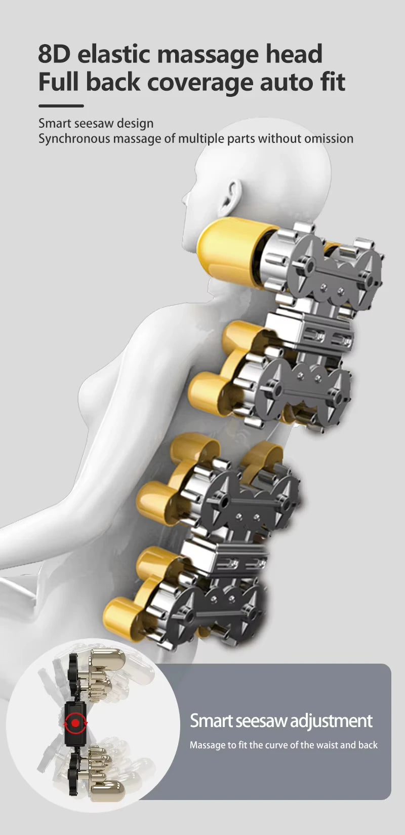 Luxuriöser Smart-Massagesessel Ganzkörper-Leder-Liegesessel 8D 3D Zero Gravity Shiatsu Elektrisch für Beine, Nacken, Füße