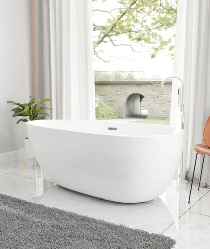 CZ Badewanne für den Heimgebrauch Integrierte nahtlose ovale Wassertropfenform Kleine Wohnung Freistehende Boutique-Hotel-Standbadewanne
