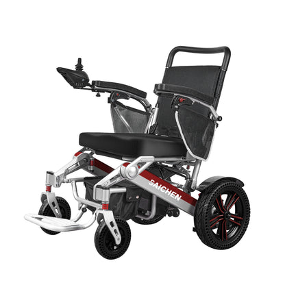 Baichen CE ISO Faltbarer 4x4 Elektrorollstuhl Leichter tragbarer Aluminium-Rollstuhl Preis Elektrorollstuhl