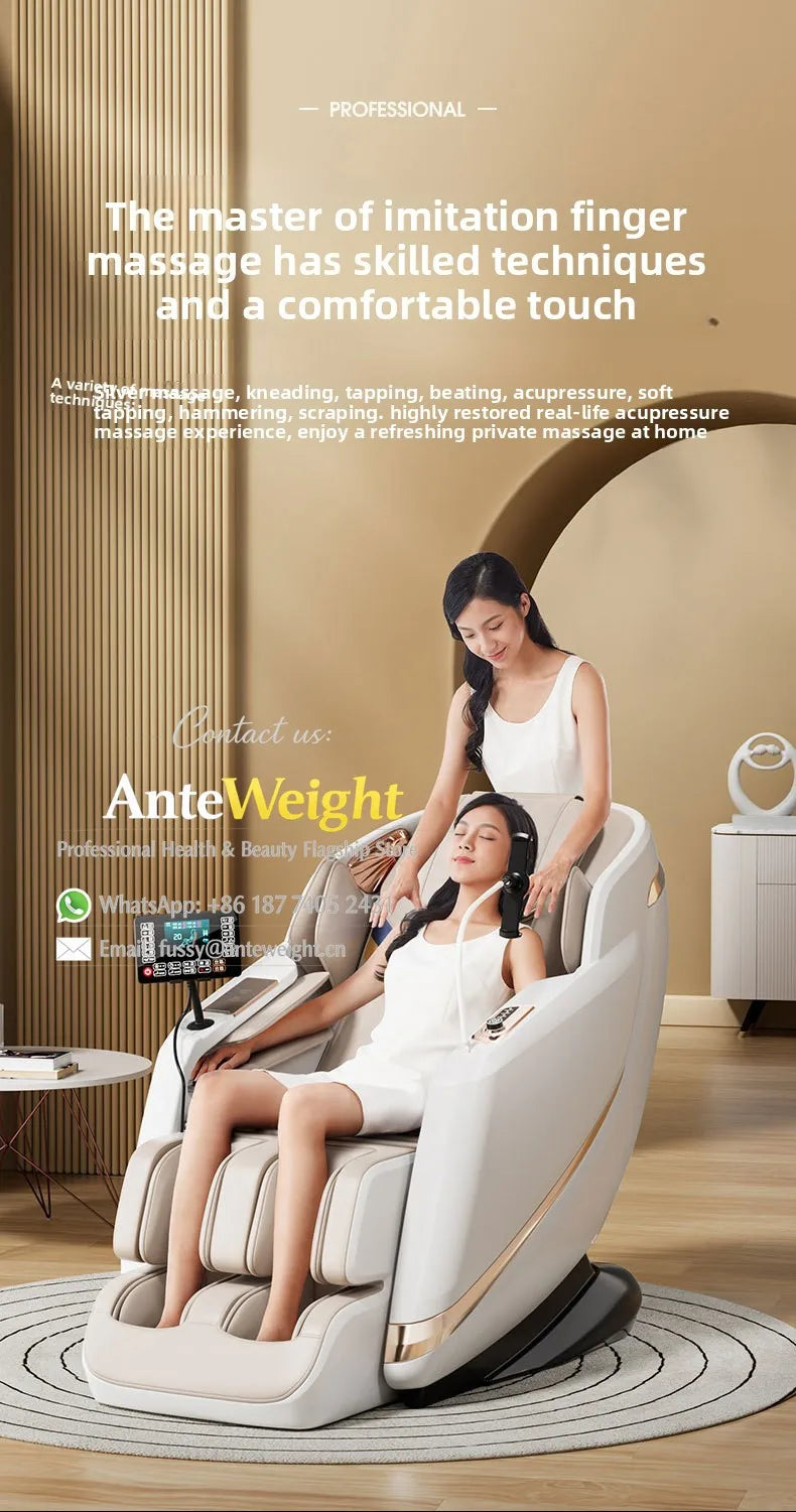 Fauteuil de massage électrique SL-Track, capsule spatiale compacte, massage automatique du corps entier |   Fauteuil inclinable multifonction pour la maison