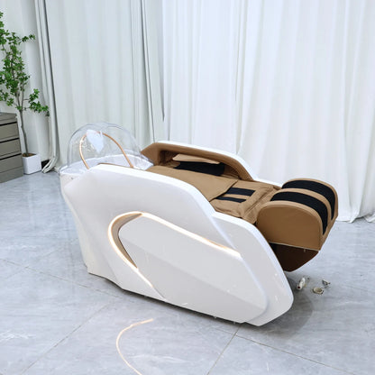 Friseur-Waschbecken für anspruchsvolle Gegenden, elektrisches Massagebett, Haarwaschbecken, Shampoo-Waschbecken, High-End-Friseursalon-Möbel