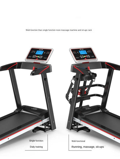 Tragbares Heimtrainer Elektrisches Laufband Zusammenklappbar, aus Stahl, motorisiert, LED-Bildschirm, LED-Anzeige, Herzfrequenzfunktion für Laufen & Fitness
