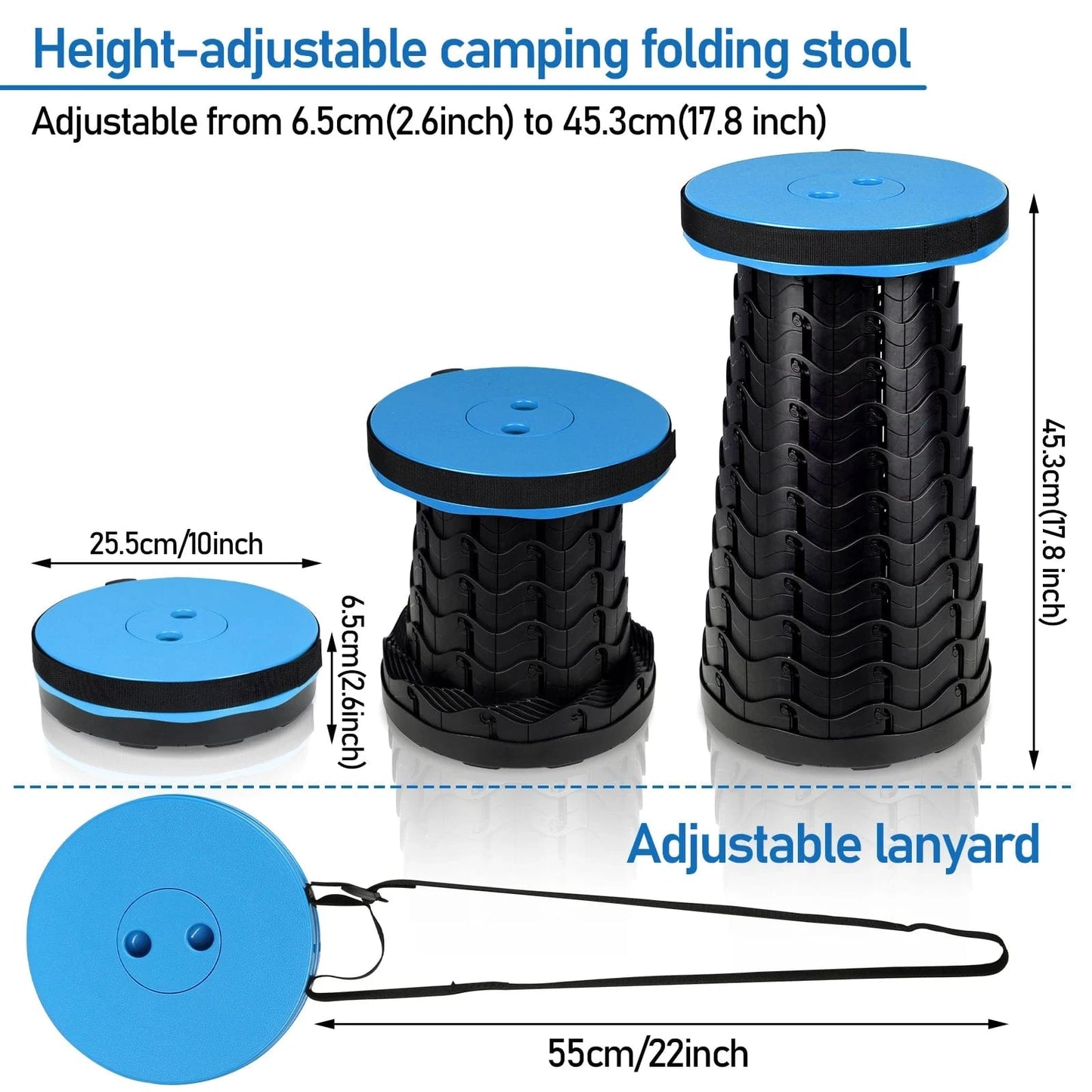 Portable Folding Telescopic Stool