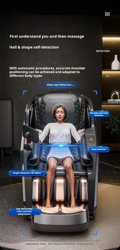 Three Years Warranty 4D Zero Gravity  SL Track Massage Chair Full Body Airbag Office Chair Home 3D AI Voice control Massage Sofa