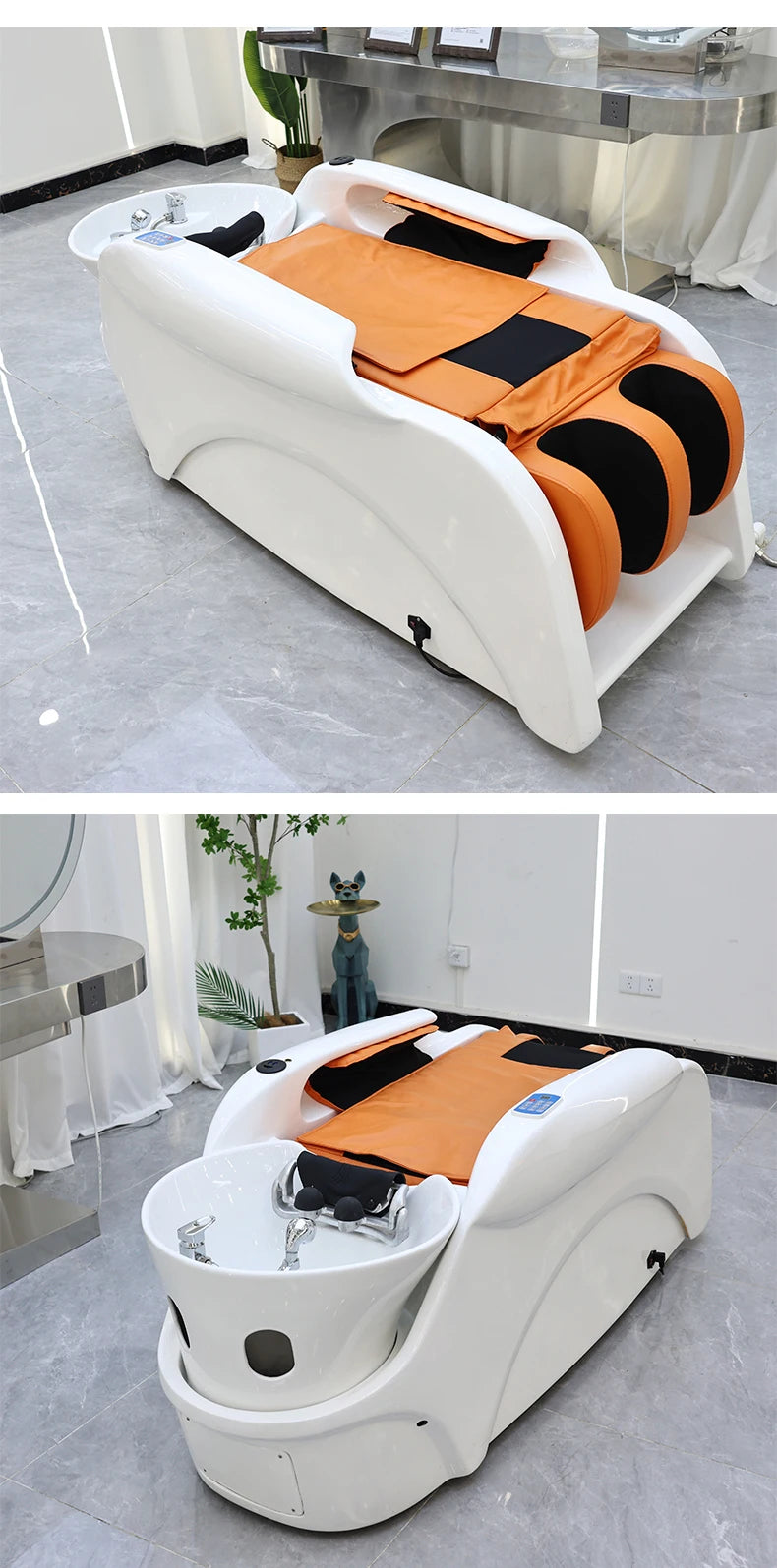 Japanisches Head Spa Salon Equipment Bett Elektrisches Massage-Head-Spa-Therapie-Shampoo-Massagebett