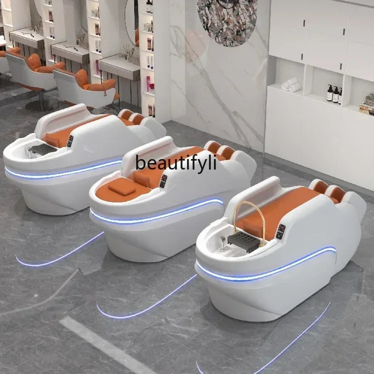 M178 Automatisches intelligentes elektrisches Massage-Shampoo-Bett für Friseursalons, spezielles Wasserzirkulations-Haarpflegebett