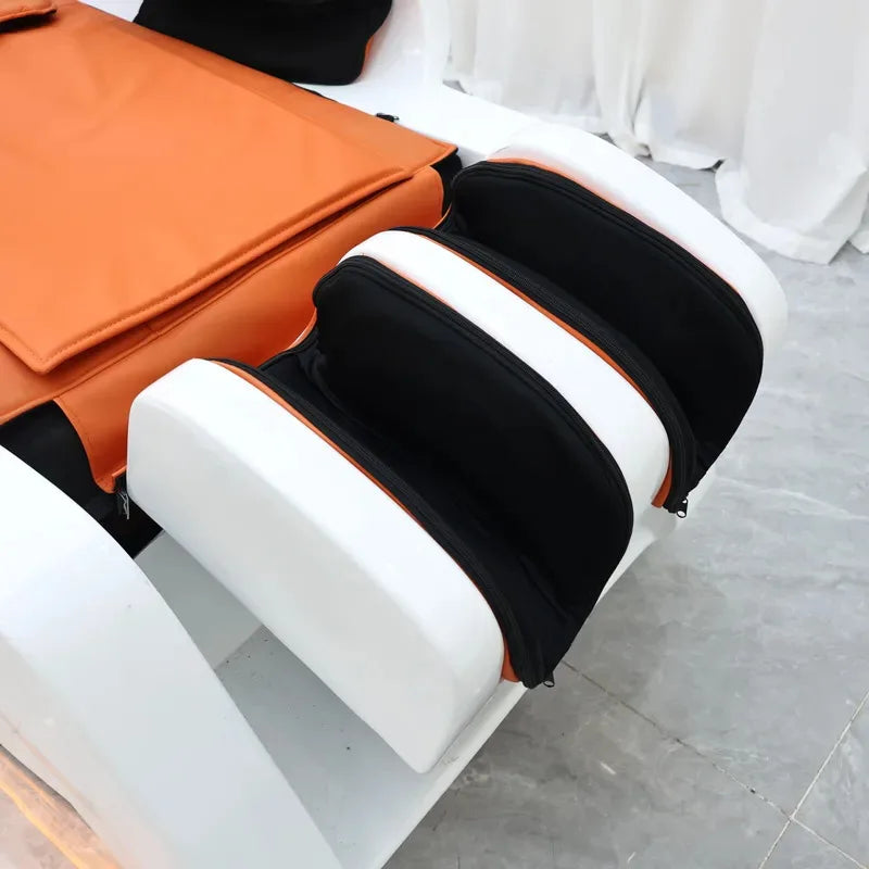 2026 Salon Shampoo-Massagebett mit integriertem Elektromassagegerät, Hydrotherapie Kopf-SPA, Gewerbemöbel, automatisch
