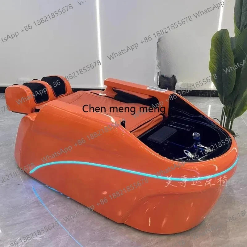 Barbershop Smart Massage Shampoo Chairs Multifunction Hair Salon Scalp Massage Water Cycle Shampoo Chairs Furniture