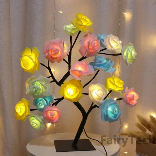 LED Rose Flower Table Lamp – Romantic Fairy Lights Decoration