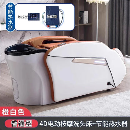 LMM Elektrisches Massage-Shampoo-Bett Schönheitssalon Spezielles Friseursalon Smart Head Therapy Wasserzirkulationsbett