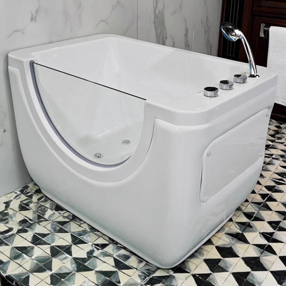 1100X850X850mm Infant Baby Portable Spa Acrylic Hydromassage Whirlpool Kids Children Bathtub NS807A