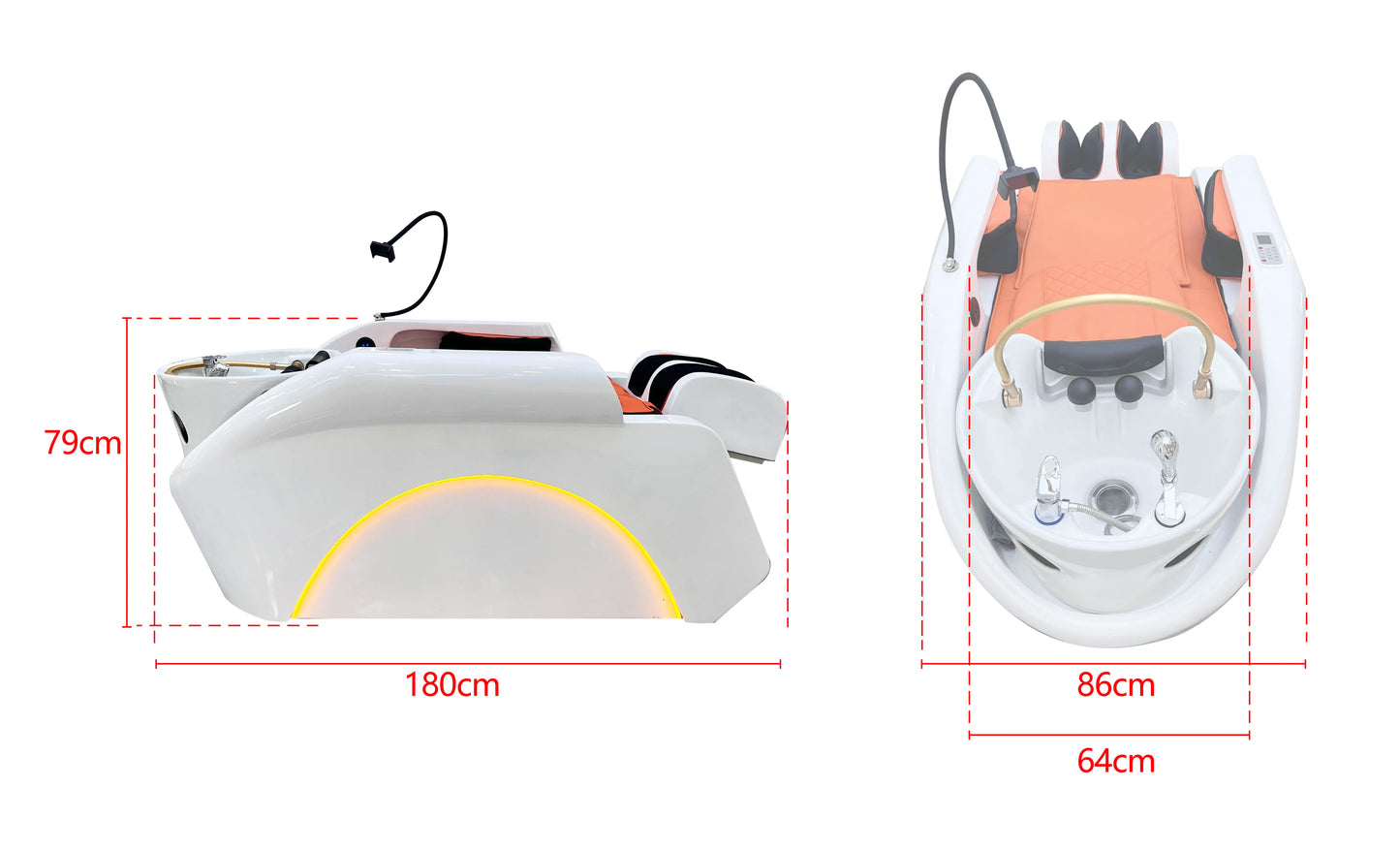 Shampoo chair, electric intelligent spa massage table, shampoo bed