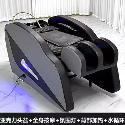 XinSheng Friseursalon-Shampoosessel Kopf-SPA-Begasungsgerät Elektrische Massageliege für Freizeit- und Gesundheitsgeschäfte Kommerzielle Möbel