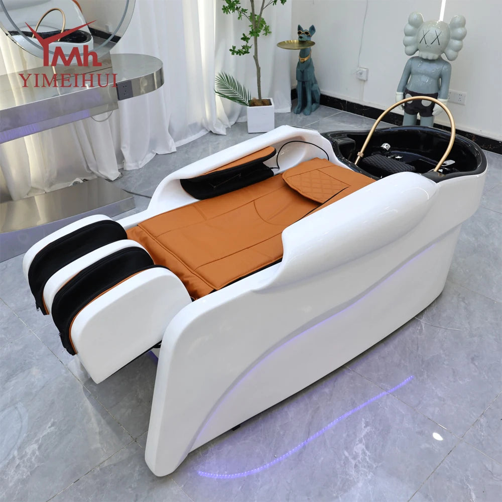 Liege-Elektromassage-Multifunktions-Ganzkörper-Spa-Kopf-Wasserturbinen-Shampoo-Liegen