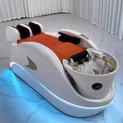 XinSheng Friseursalon-Shampoosessel Kopf-SPA-Begasungsgerät Elektrische Massageliege für Freizeit- und Gesundheitsgeschäfte Kommerzielle Möbel