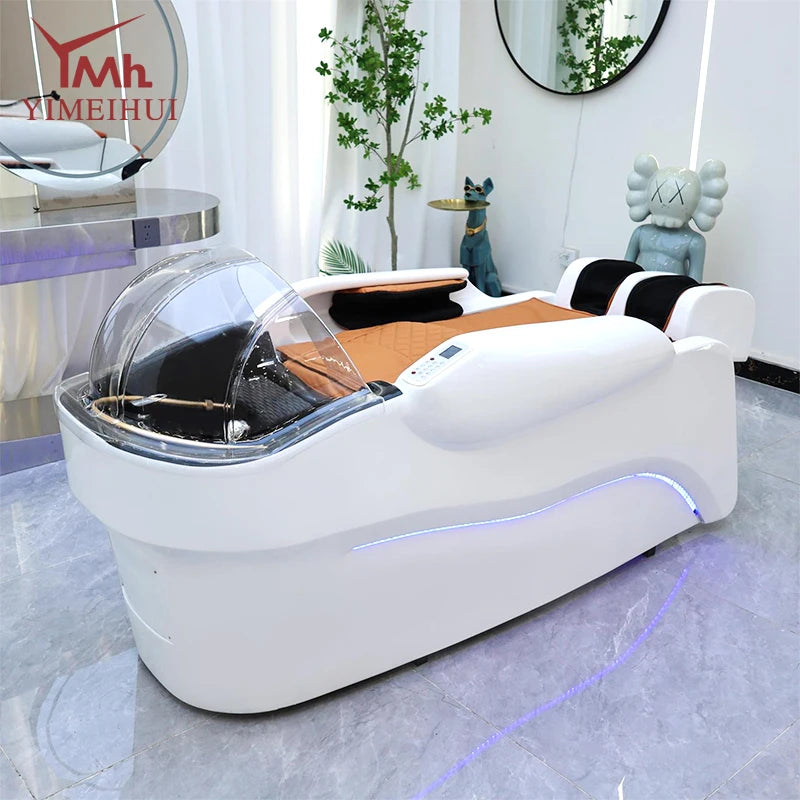 Friseursalonmöbel Multifunktionales Massage-Shampoo-Bett mit Wasserkreislauf für Haar-Spa