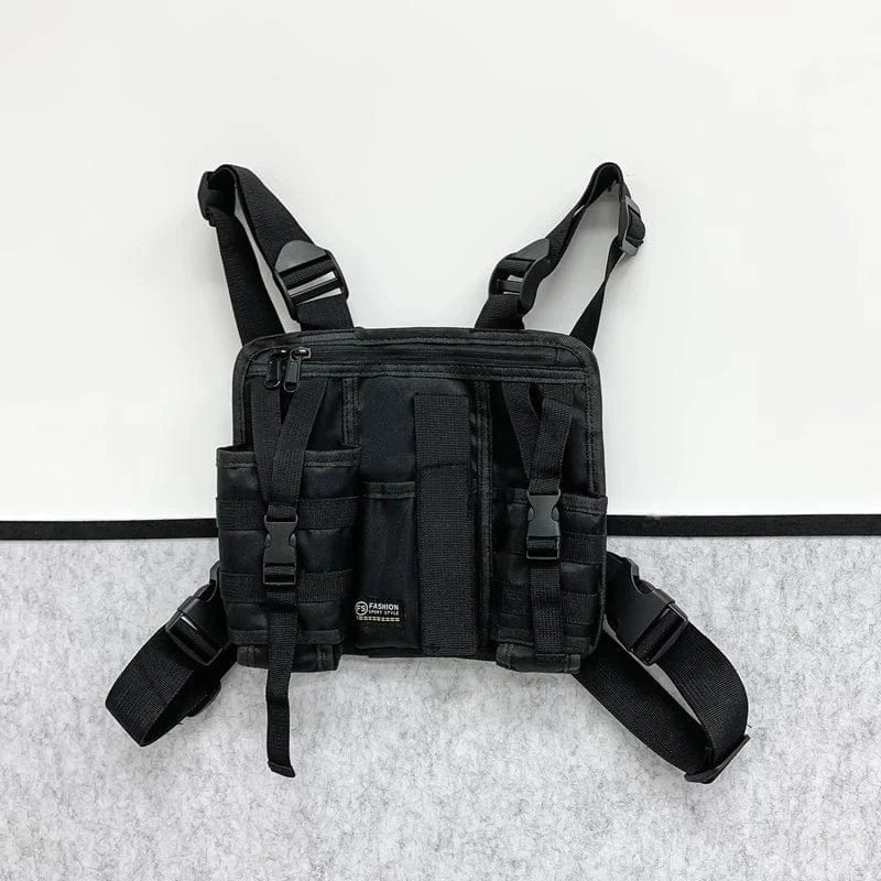 2025 Hip-Hop Streetwear Chest Bag – Unisex Tactical Vest Backpack with Multi-Function Pockets for Sport &amp; Travel