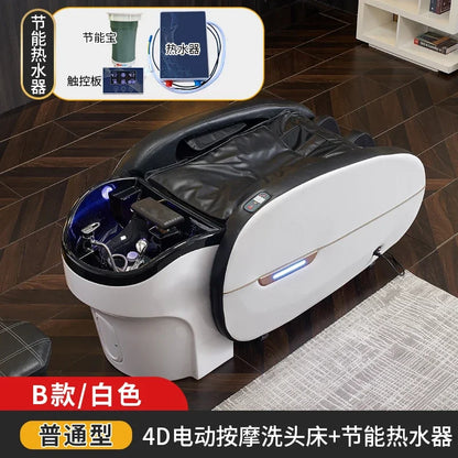 Elektrisches intelligentes Massage-Shampoo-Bett für Friseursalons, spezielles Begasungs-Kopfbehandlungs-Wasserzirkulationsbett