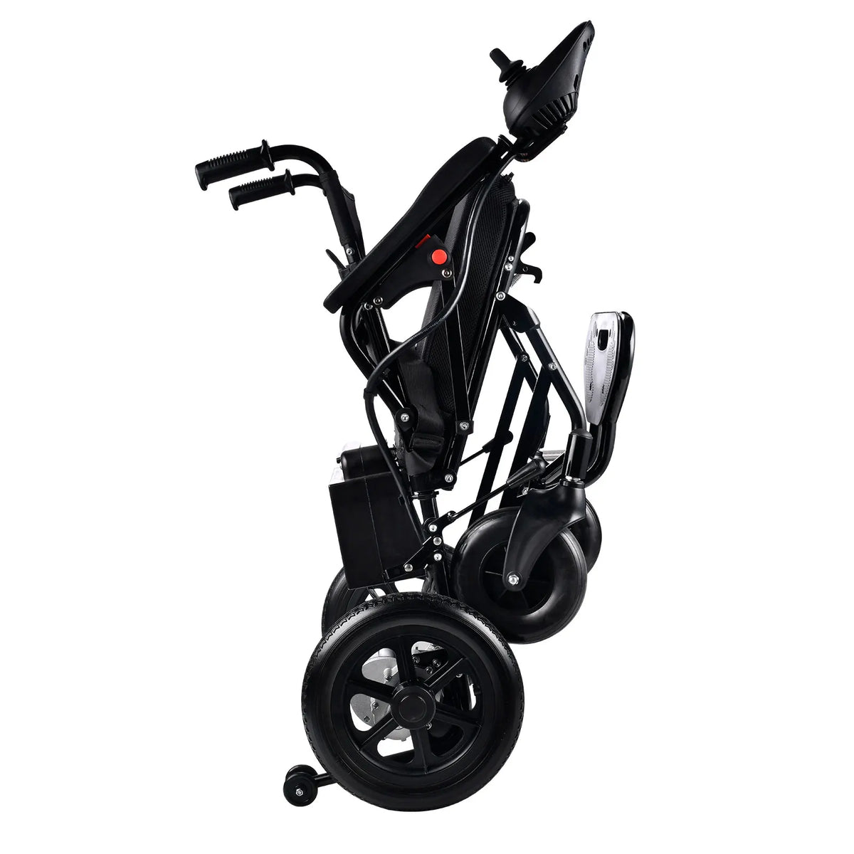 Hochwertiger faltbarer Elektrorollstuhl aus Aluminiumlegierung – Automatischer Gehwagen und Rollator für ältere und behinderte Pendler