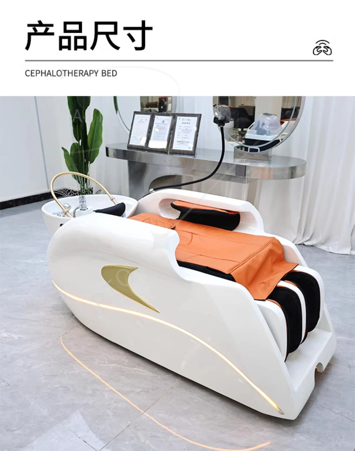 Adjustable Modern Relax Shampoo Chairs Lounge Comfort Barber Shop Shampoo Chairs Massage Stylist Furniture