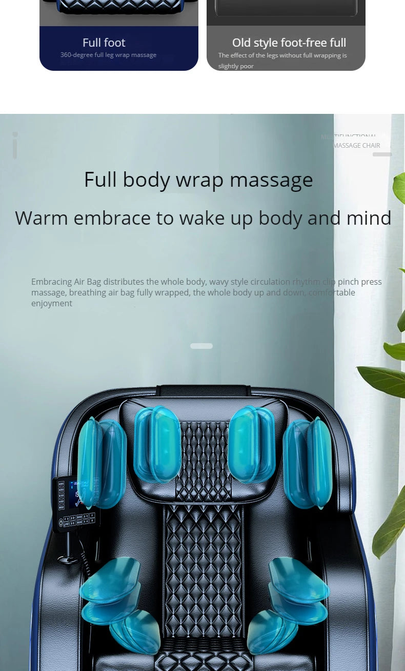 Guangdong Cheap Sl Track Full Body Shiatsu Massage Chair 8d zero Gravity Luxury Dropshipping Full Body Wholesale Ningde Mk