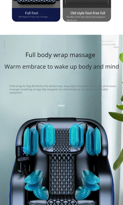 Guangdong Cheap Sl Track Full Body Shiatsu Massage Chair 8d zero Gravity Luxury Dropshipping Full Body Wholesale Ningde Mk