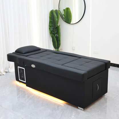 XinSheng Electric Adjustable Lift Shampoo Bed Massage Table All-in-One Salon SPA Massage Bed with Hair Washing Basin & Foot Bath
