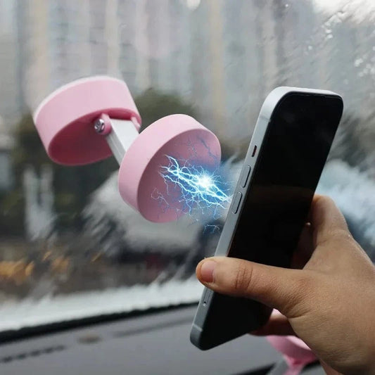 Vacuum Adsorption Magnetic Phone Mount – Double-Sided Hands-Free Holder for Car, Gym