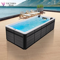 Endless Swim Spa Pool Outdoor Whirlpool Hot Tub ABS Acryl-Massage-Schwimmbecken