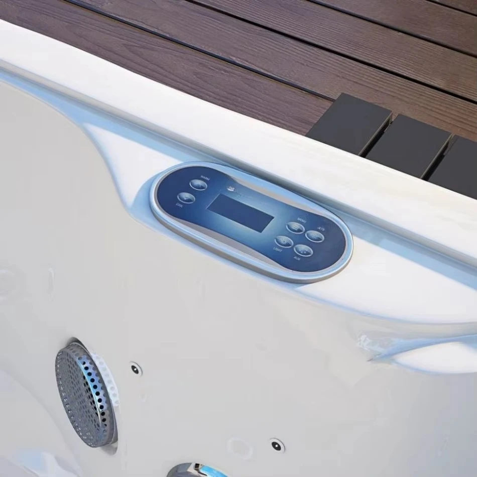 Spa Jacuzzi Lazy Hot Spring Hot Tub Freistehende Badewanne für den Außenbereich