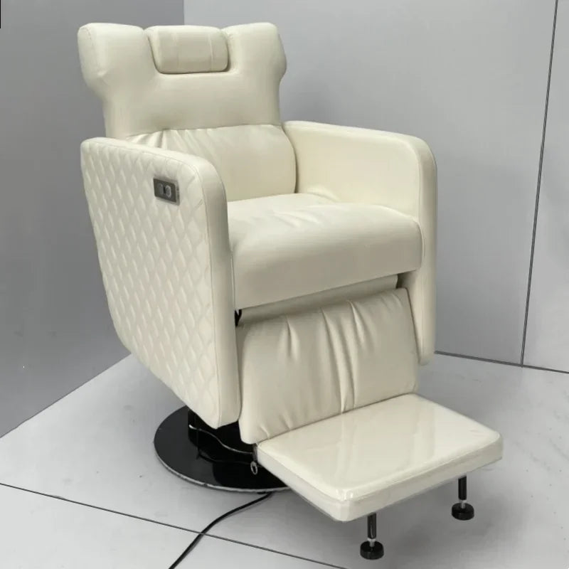 Kopftherapie Elektrischer Schönheits-Haarstuhl Multifunktionaler Augenbrauenrasier- und Ablagestuhl Physiotherapie Gesundheitsstuhl