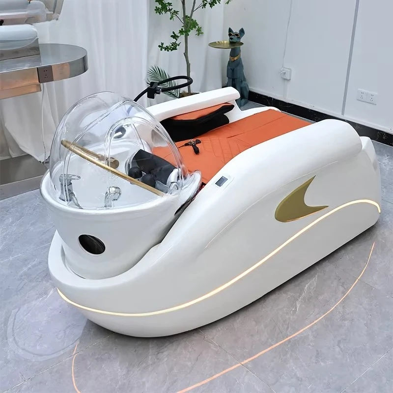 Elektrisches Massage-Liege-Wasserzirkulations-Kopf-Spa-Massagebett für Friseursalon