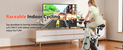 Superun Heimtrainer, Standfahrrad mit 32-stufigem Magnetwiderstand für Zuhause, geräuscharmes Trainingsfahrrad für den Heimgebrauch