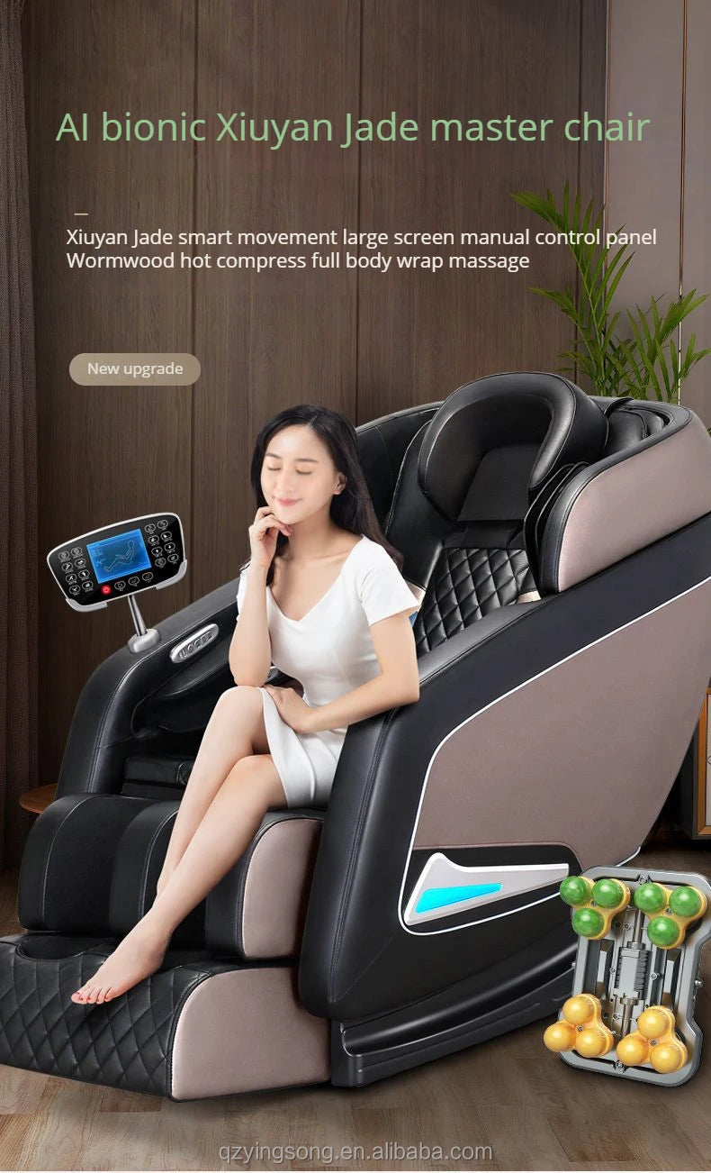 Luxus-Heimmassagesessel Ganzkörper 8D Schwerelosigkeit Dehnbar Tragbar Klappbar